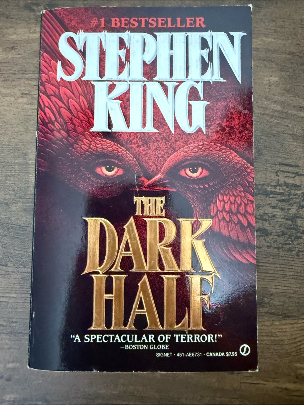 📚3 for $12📚 Stephen King - The Dark Half - Red & Gold Paperback